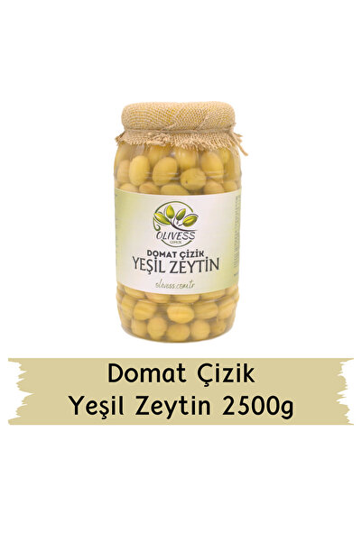 Domat Çizik Yeşil Zeytin 2,5 Kg