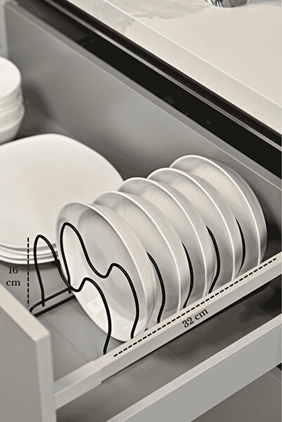 Edora Home Μαύρο ματ 6-θέσιο κάλυμμα κατσαρόλας με θήκες οργάνωσης, οργανωτής...