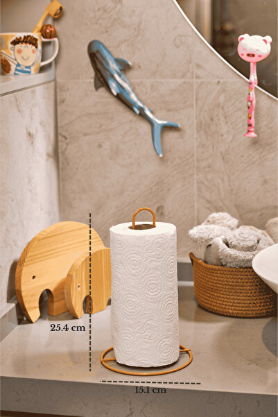Edora Home Turuncu Dik Kağıt Havluluk Rulo Peçetelik Standart Ve Büyük Boy Ru...