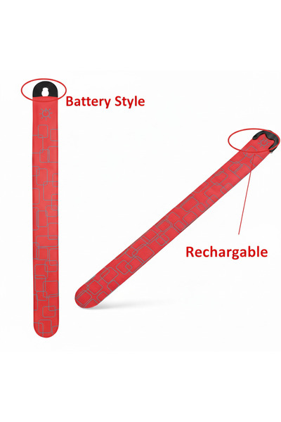 Choice6 Battery Style Red Night Running Armband LED Light Band Cycling Safety...