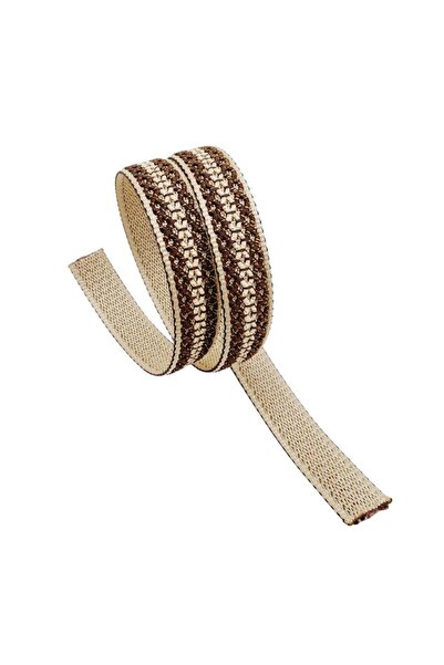 angel çanta aksesuar Angel Bag Accessory 3 cm Polyester Column Beige Brown Gl...