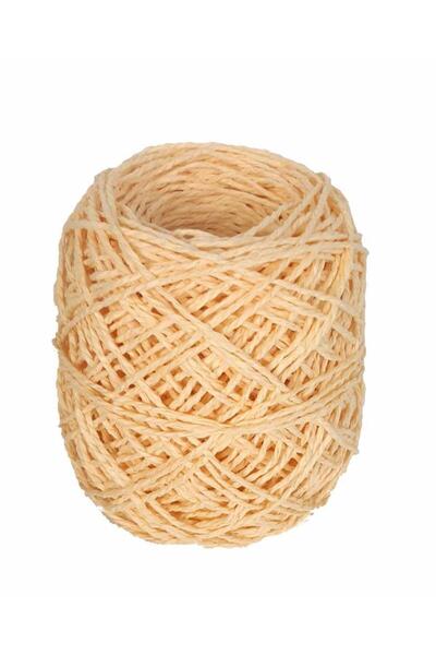 angel çanta aksesuar Ανοιχτό κίτρινο 50 γρ. τυλιγμένο χάρτινο νήμα