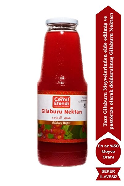 Cemilefendi 1 Litre Cam Şişede Gilaburu Suyu Nektarı Şeker ilavesiz %100 Doğa...