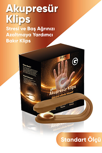 GLOW WHITE Bakır Destekli Stres Önleme,Baş Ağrısı Gidermeye Yardımcı Akupresü...