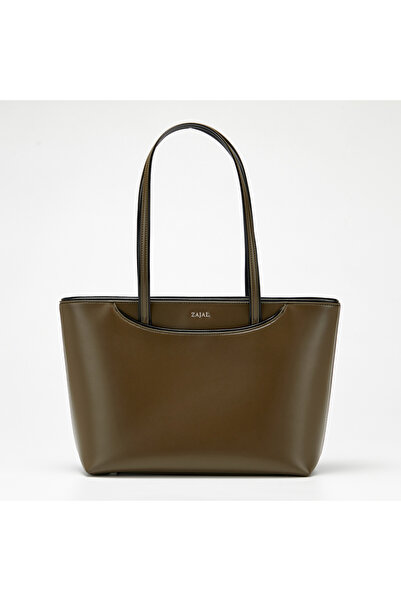 Generic Zajal - Tote Bag - Two Olive-Colored Handles