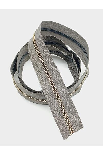 angel çanta aksesuar Ortası Gold Fermuar 100 Cm Koyu Vizon Renk