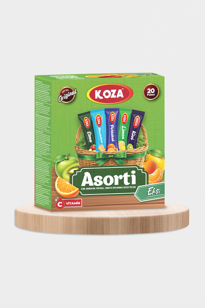 Koza C Vitamini Paketi 5'li Asorti Mix Pratik Lezzet Tek İçimlik Vitamin Karı...