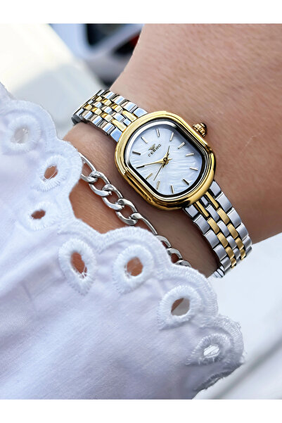 FERRO Yellow and Silver Women's Wristwatch Fl88743A-D 3 Atm Water Resistant 2...