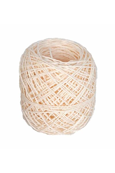 angel çanta aksesuar Κρεμ Χρώμα 50 γρ. Τυλιγμένο χάρτινο νήμα