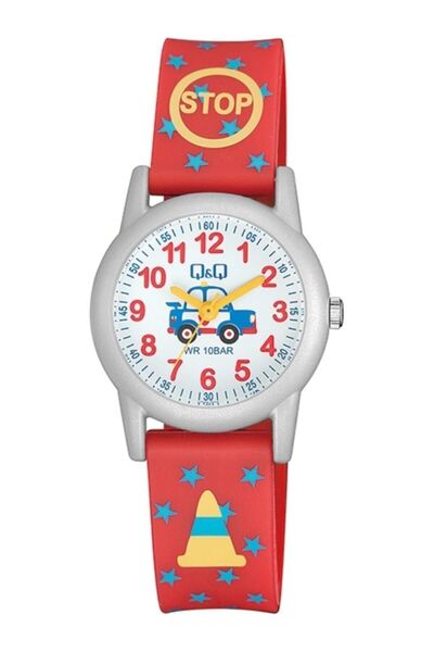Q&Q Traffic Police Themed Waterproof Children's Wristwatch