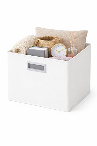 OEM Premium foldable textile storage box, elegant closet organizer, 31x31x31 ...