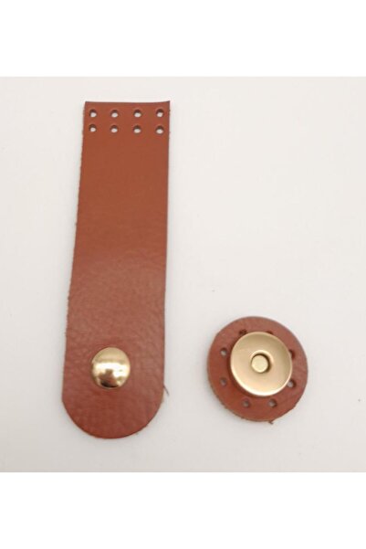 angel çanta aksesuar 11x3 εκ. Κάλυμμα τσάντας από γνήσιο δέρμα σε ταμπά απόχρ...