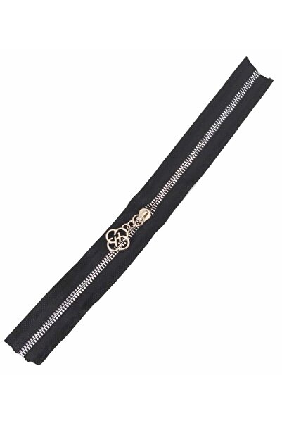 angel çanta aksesuar Цип с плъзгач 40 см Сребрист метал Черен