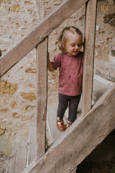 Cigit Taytlı T-Shirt Takım 0-3 Yaş Mürdüm