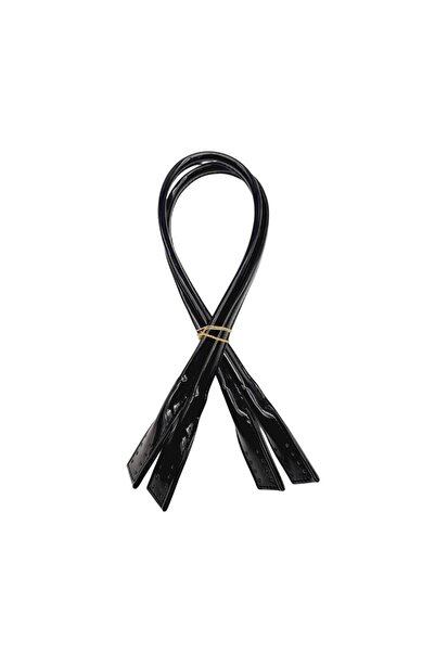 angel çanta aksesuar Pelikan Model Patent Leather Black Bag