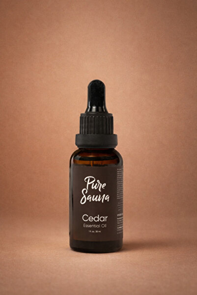Pure Sauna Saf Sedir Uçucu Yağı 30 ml - Cedrus Atlantica -Buhurdanlık ve Difü...