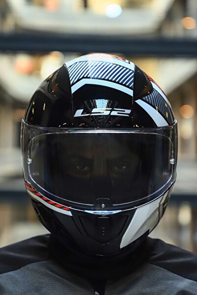 LS2 RAPID 2 EXTRA BEYAZ-KIRMIZI KASK