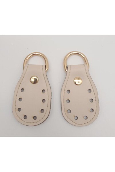 angel çanta aksesuar Ανοιχτό κρεμ διπλής στρώσης ραμμένο τεχνητό δέρμα λαβή μ...