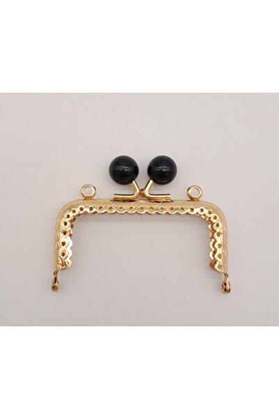 angel çanta aksesuar 8,5 εκ. Μαύρο κλιπ για τσάντα με μεταλλικό χρυσό ανοιχτό...