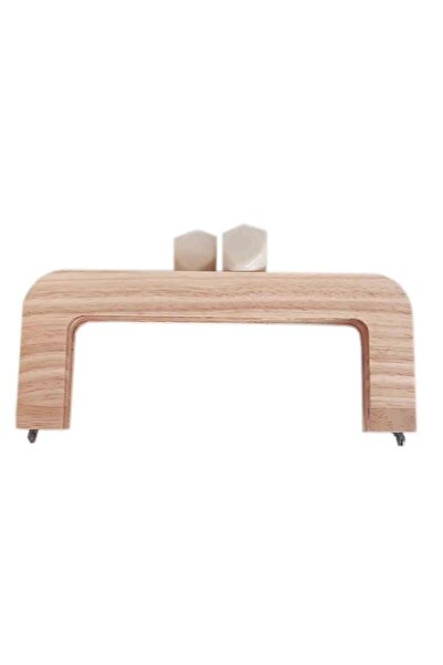angel çanta aksesuar 20 Cm Light Color Wooden Burs Cream Bulk