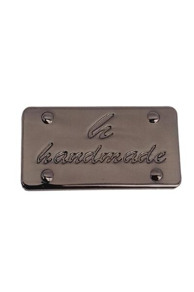 angel çanta aksesuar Angel Çanta Aksesuar Handmade Yazılı Metal Etiket 3.7x2 ...