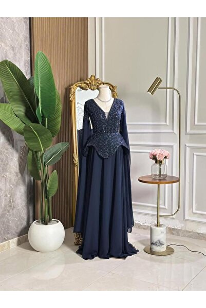 vanus fashion 6893 -فستان سهرة طويل