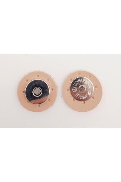 angel çanta aksesuar Powder Faux Leather Magnetic Snaps with Silver Metal