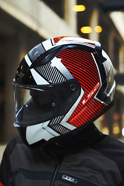 LS2 RAPID 2 EXTRA BEYAZ-KIRMIZI KASK