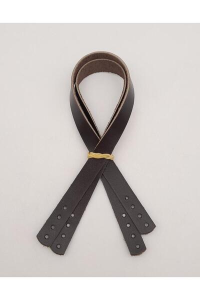 angel çanta aksesuar Αξεσουάρ Angel Bag Πραγματικό δέρμα 35X1,2 cm Καφέ λαβή ...