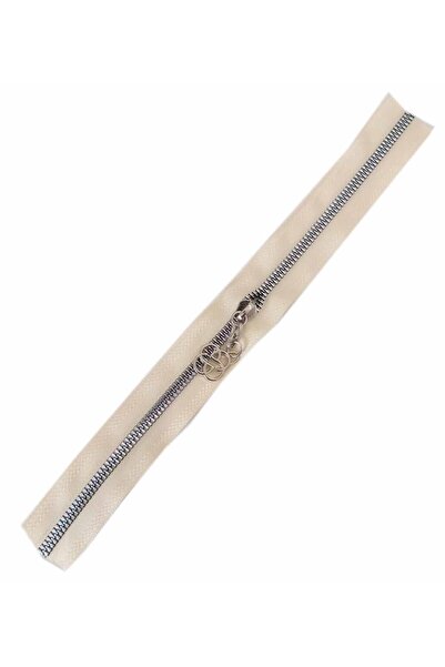 angel çanta aksesuar Качулка с цип 40 см, сребристо-метал, кремава