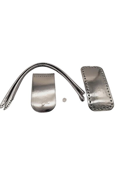 angel çanta aksesuar Σετ τσάντας Pelican με λαβή γυαλιστερό λουστρίνι σε σκού...