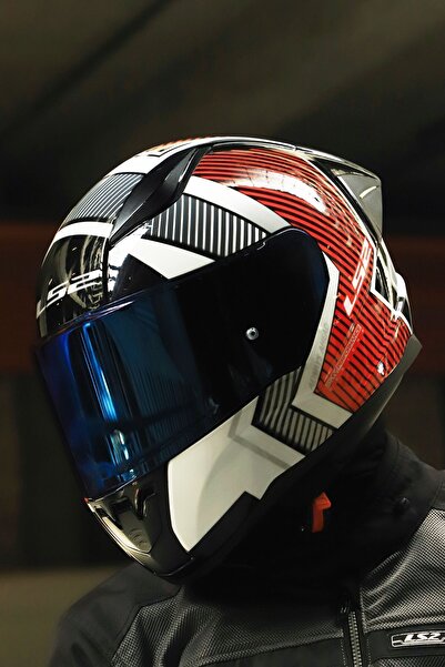 LS2 RAPID 2 Race EXTRA BEYAZ-KIRMIZI KASK