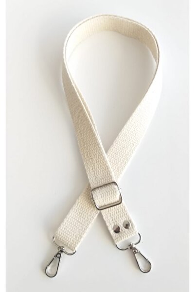 angel çanta aksesuar Κρεμ βαμβακερή λαβή τσάντας με ρυθμιζόμενη κολόνα