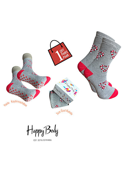 Happy Body Women's Christmas Socks with Special Box of Stitch-Free – Full Tow...