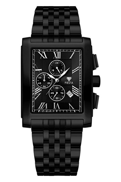 Fiesta ساعة يد رجالية F24077M بسوار معدني
