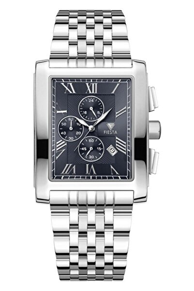 Fiesta ساعة يد رجالية F24077M بسوار معدني