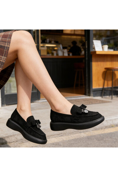 Tmall Pantofi casual de dama,Din piele ecologica,P1251,Negru