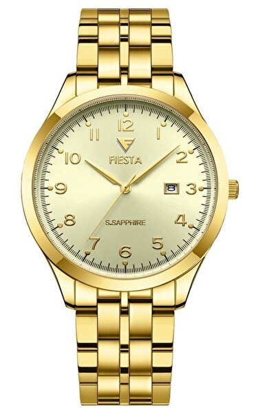 Fiesta ساعة يد رجالية F25018M بسوار معدني