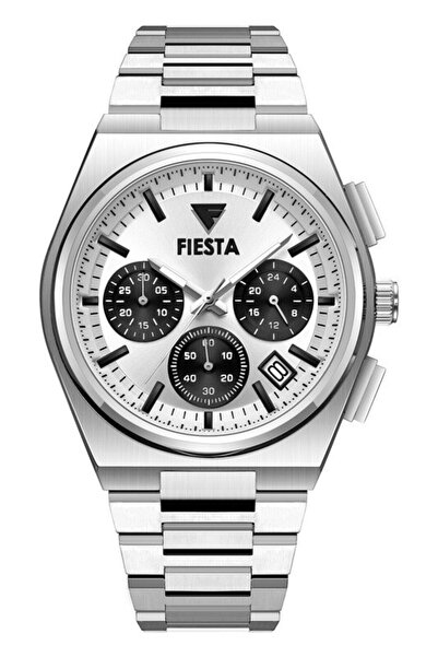 Fiesta ساعة يد رجالية F24075M بسوار معدني