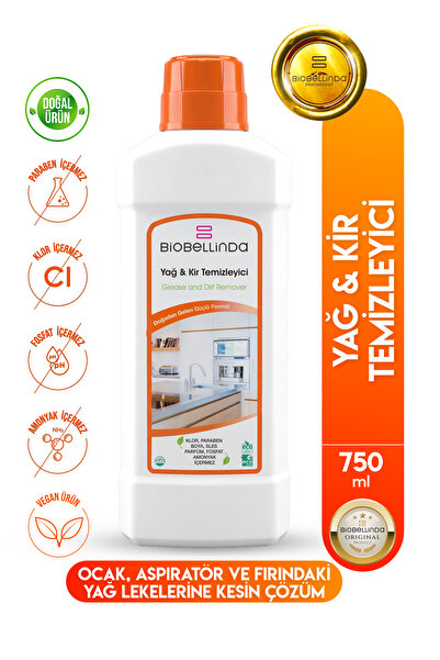 BioBellinda Doğal Yağ & Kir Temizleyici Köklü Hijyen Formüllü Leke Çıkarıcı 7...