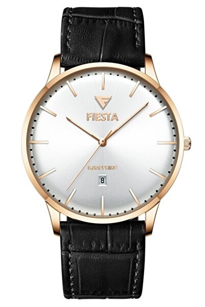 Fiesta ساعة يد رجالية F24087M بحزام جلدي