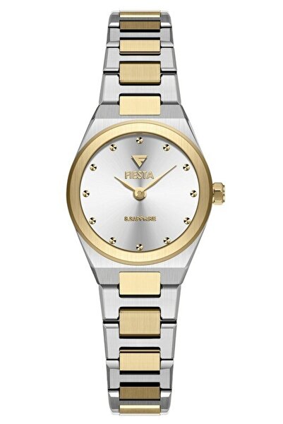 Fiesta ساعة يد نسائية F25003L بحزام فولاذي