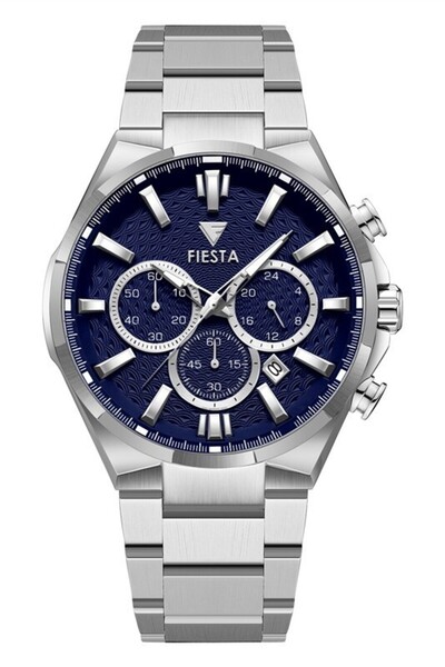Fiesta ساعة يد رجالية F24079M بحزام فولاذي