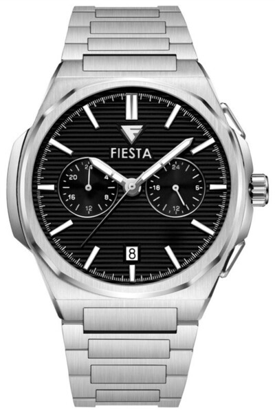 Fiesta ساعة يد رجالية F24070M بسوار معدني