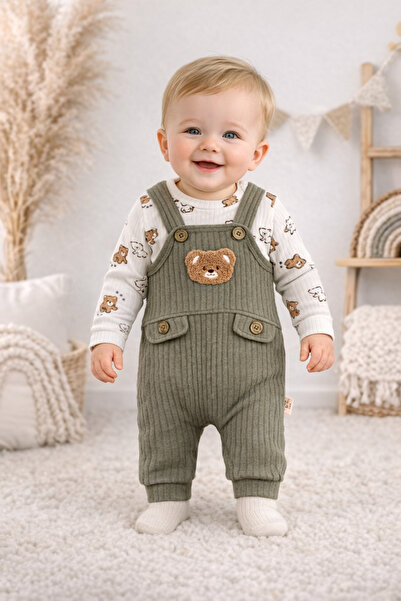 Hülya's MIND Teddy Bear Salopet Baby Set