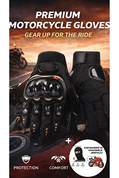 YÜKSEK KALİTE MOTOSİKLET ELDİVENİ YASAYA UYGUN TS EN13594 ETİKETLİ KORUMALI MOTOSİKLET ELDİVENİ