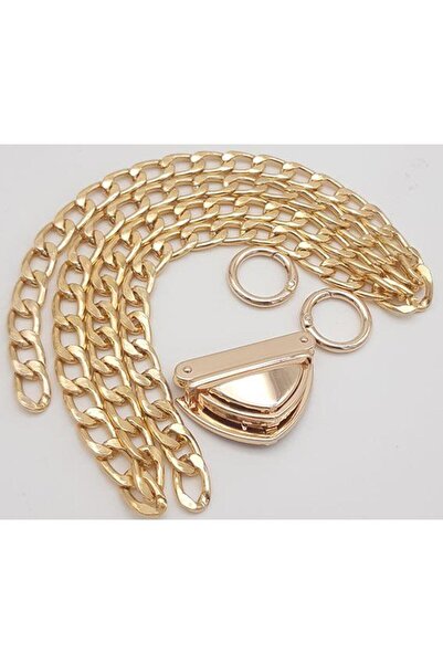 angel çanta aksesuar Σετ αλυσίδας μεσαίου πάχους σε ανοιχτόχρωμο χρυσό Νο:3