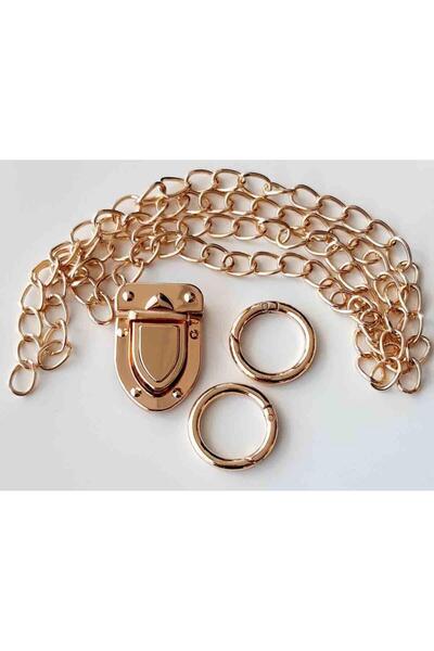 angel çanta aksesuar Set de lanțuri subțiri de culoare aurie deschisă, cu înc...