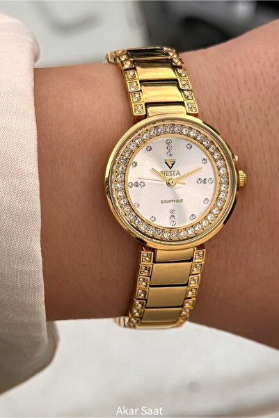 Fiesta ساعة يد نسائية F24059L بحزام فولاذي