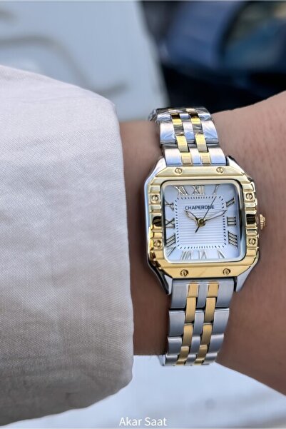 Chaperone ساعة يد نسائية بحزام فولاذي CH164L